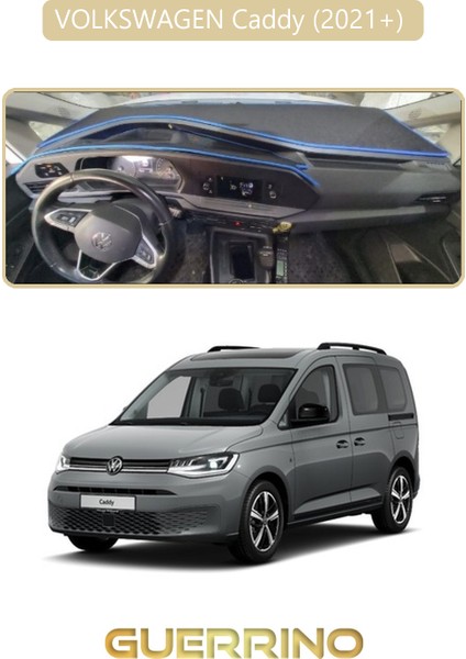 Volkswagen Caddy (2021+) Torpido Koruma Halısı Bej Kenar
