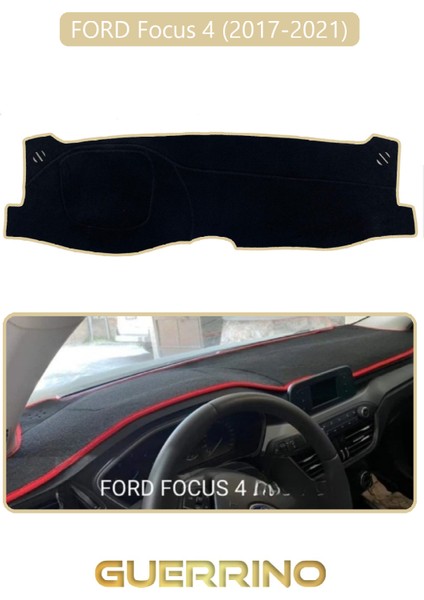 Ford Focus 4 (2017-2021)TORPİDO Koruma Halısı Bej Kenar