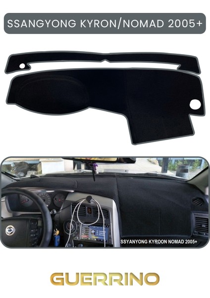 Ssangyong Kyron / Nomad (2005+) ;torpido Koruma Halısı Gri Kenar