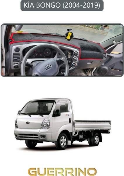 Kia Bongo 2004-2019TORPİDO Koruma Halısı Gri Kenar