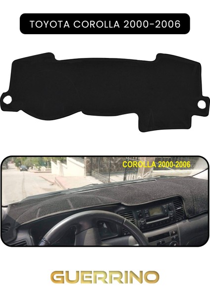 Toyota Corolla (2000-2006)TORPİDO Koruma Halısı Siyah Kenar