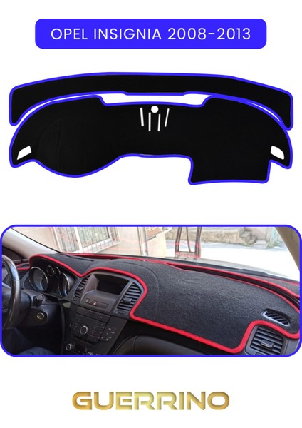 Opel Insignia (2008-2013)TORPİDO Koruma Halısı Mavi Kenar
