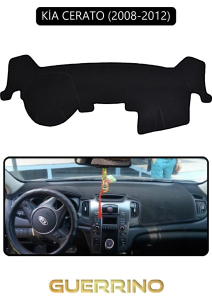 Kia Cerato 2008-2012TORPİDO Koruma Halısı Siyah Kenar