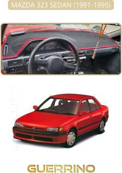 Mazda 323 Sedan 1991-1995TORPİDO Koruma Halısı Bej Kenar