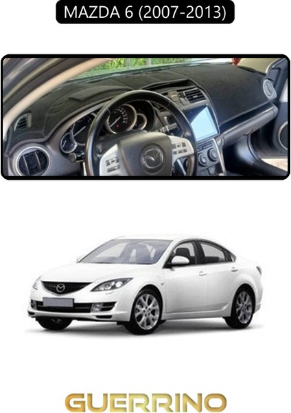 Mazda 6 2007-2013TORPİDO Koruma Halısı Siyah Kenar