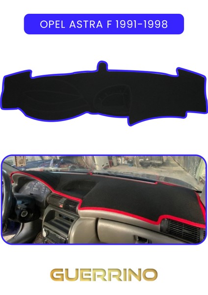 Opel Astra F 1991-1998TORPİDO Koruma Halısı Mavi Kenar