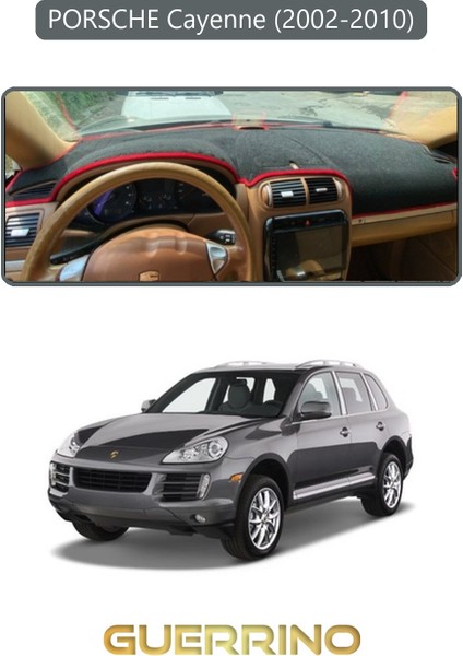 Porsche Cayenne (2002-2010) - (955 / 957; )Torpido Koruma Halısı Gri Kenar