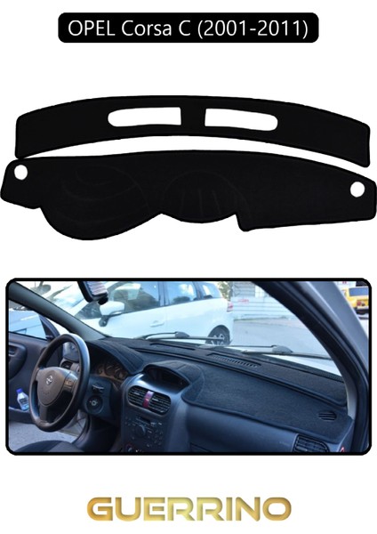 Opel Corsa C (2001-2011)TORPİDO Koruma Halısı Siyah Kenar