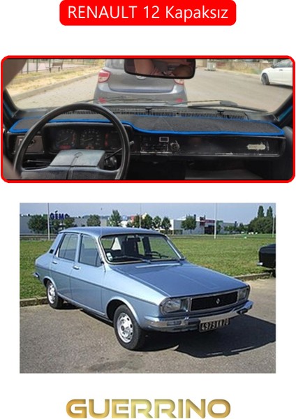 Renault 12 - Toros Kapaksıztorpido Koruma Halısı Kırmızı Kenar