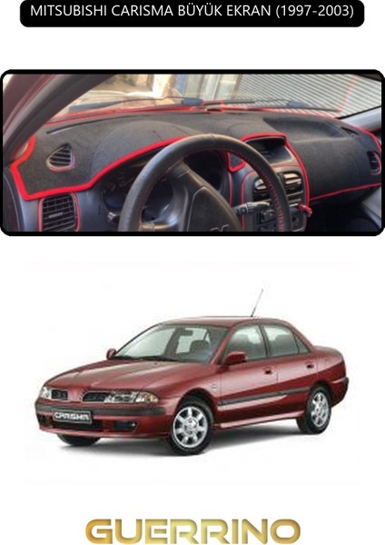 Mıtsubıshı Carısma Büyük Ekran 1997-2003TORPİDO Koruma Halısı Siyah Kenar