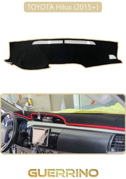 Toyota Hilux (2015+)TORPİDO Koruma Halısı Bej Kenar