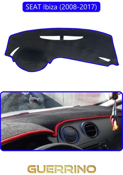 Seat Ibiza (2008-2017)TORPİDO Koruma Halısı Mavi Kenar