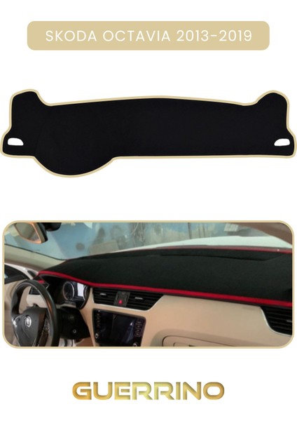 Skoda Octavia (2013-2019)TORPİDO Koruma Halısı Bej Kenar