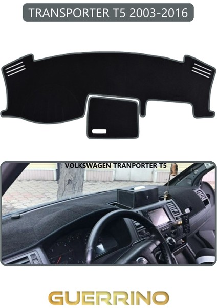 Volkswagen T5 (2003-2016)TORPİDO Koruma Halısı Gri Kenar