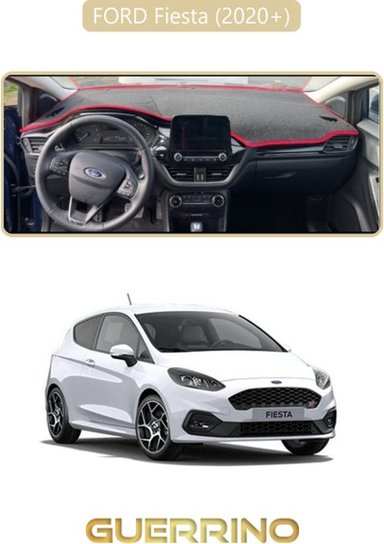 Ford Fiesta (2020+)TORPİDO Koruma Halısı Bej Kenar