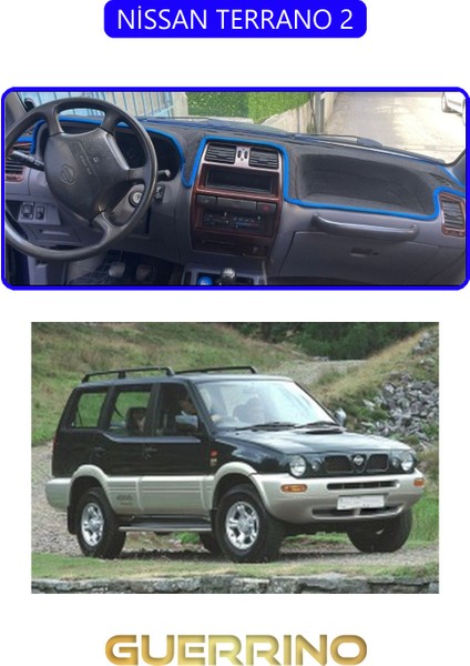 Nissan Terrano 2torpido Koruma Halısı Mavi Kenar