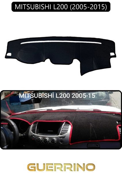 Mıtsubıshı L200 2005-2015TORPİDO Koruma Halısı Siyah Kenar