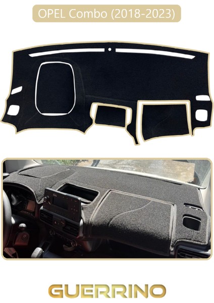 Opel Combo 18+ (2018-2023)TORPİDO Koruma Halısı Bej Kenar