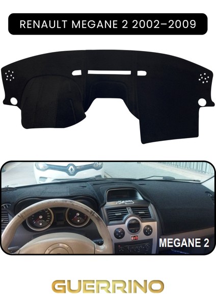 Renault Megane 2 (2002–2009)TORPİDO Koruma Halısı Siyah Kenar