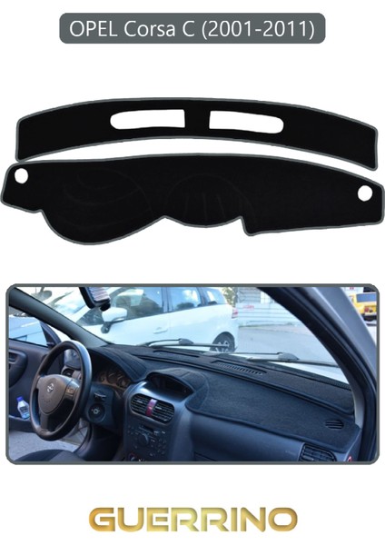 Opel Corsa C (2001-2011)TORPİDO Koruma Halısı Gri Kenar