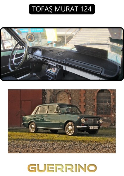 Tofaş Murat 124TORPİDO Koruma Halısı Siyah Kenar