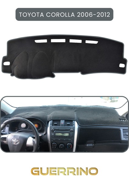 Toyota Corolla (2006-2012) Torpido Koruma Halısı Gri Kenar