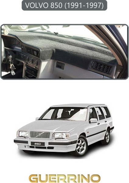Volvo 850 (1991-1997)TORPİDO Koruma Halısı Gri Kenar