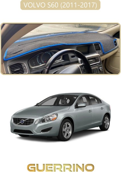 Volvo S60 (2011-2017)TORPİDO Koruma Halısı Bej Kenar