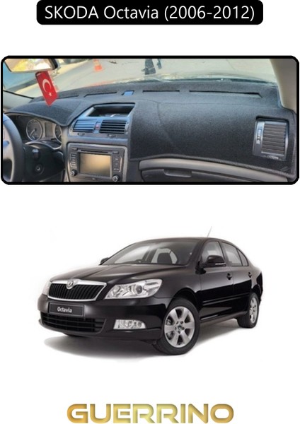 Skoda Octavia (2009-2012)TORPİDO Koruma Halısı Siyah Kenar