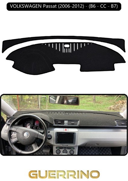 Volkswagen Passat (2006-2012) - (B6/cc; ) B7TORPİDO Koruma Halısı Siyah Kenar