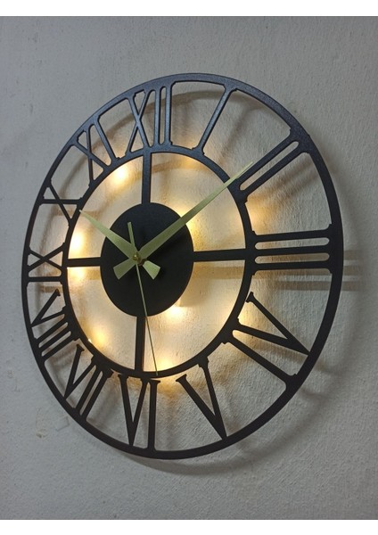 Modern Siyah Roma Rakamlı Duvar Saati, Şık ve Zarif Dekorasyon Unsuru modelleri