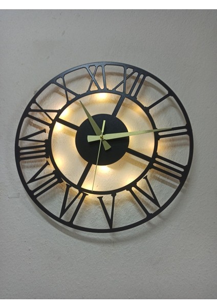 Modern Siyah Roma Rakamlı Duvar Saati, Şık ve Zarif Dekorasyon Unsuru fırsatları