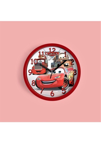 Renkli Ahşap Çocuk Odası Duvar Saati, Dekoratif ve Şık Tasarım