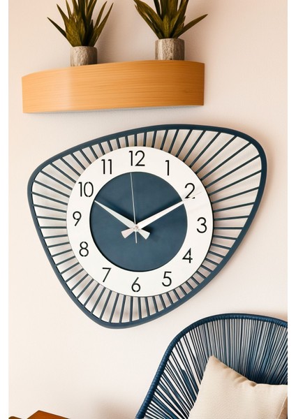 Modern Antrasit Gri Ahşap Duvar Saati 48 Cm, Şık ve Zarif Tasarım fiyatları