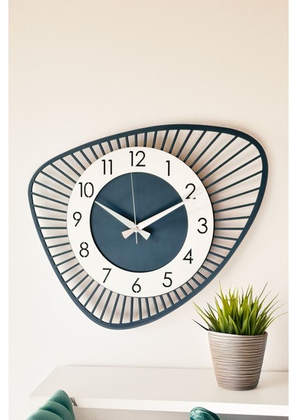 Modern Antrasit Gri Ahşap Duvar Saati 48 Cm, Şık ve Zarif Tasarım modelleri