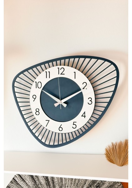 Modern Antrasit Gri Ahşap Duvar Saati 48 Cm, Şık ve Zarif Tasarım fırsatları