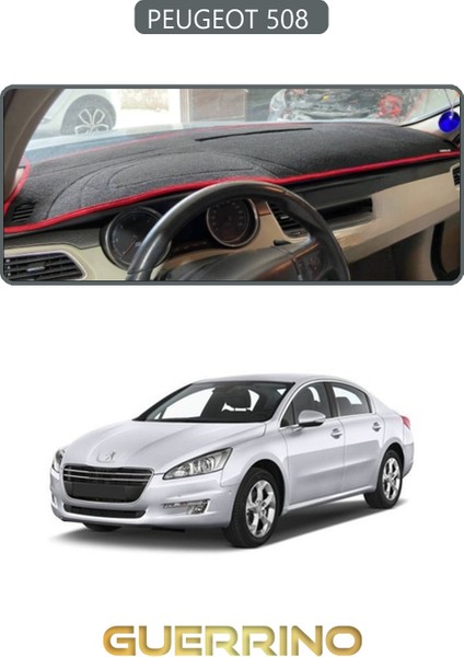 Peugeot 508 Torpido Koruma Halısı Gri Kenar
