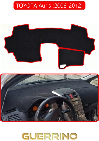 Toyota Auris (2006-2012)TORPİDO Koruma Halısı Kırmızı Kenar