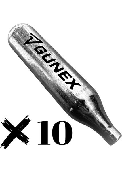 10 Adet Gunex 12 gr Co2 Tüp