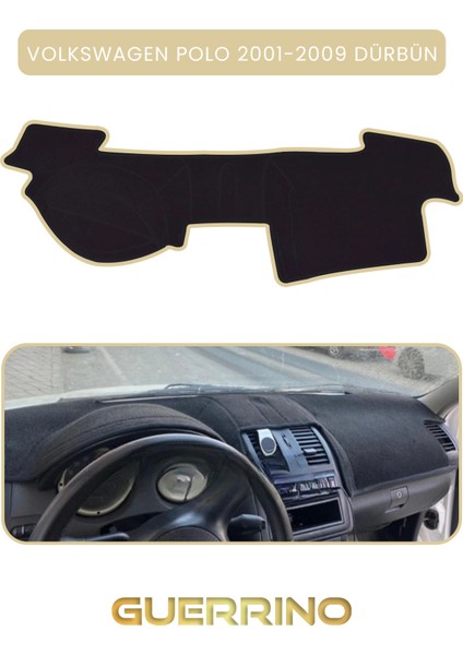 Volkswagen Polo (2001-2009) Dürbün Torpido Koruma Halısı Bej Kenar