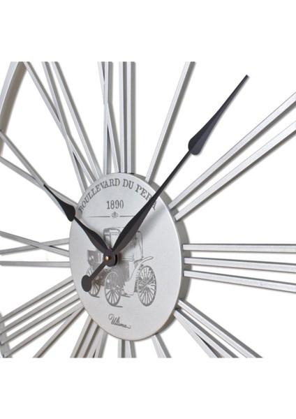 Şık Roma Rakamlı Metal Duvar Saati 2689 Altın Renk fiyatları