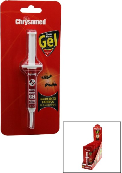 Chrysamed Gel Chrysa Fibron Jel Şırınga Modeli Hamam Böceği - Karınca 5gr.