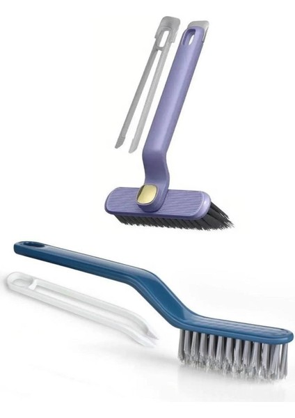 2'li Set Sökme Aparatlı Cımbızlı Temizlik Fırçası + Döner Başlıklı Temizlik Fırçası Cımbızlı