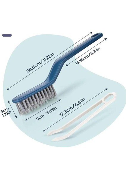 2'li Set Sökme Aparatlı Cımbızlı Temizlik Fırçası + Döner Başlıklı Temizlik Fırçası Cımbızlı