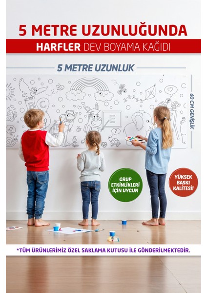 Harfler Boyama Kağıdı