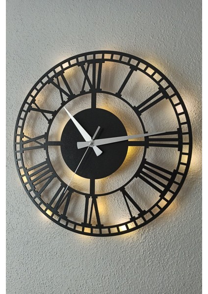 Kare Desenli Roma Rakamlı Şık Duvar Saati, Zarif ve Benzersiz Tasarım modelleri