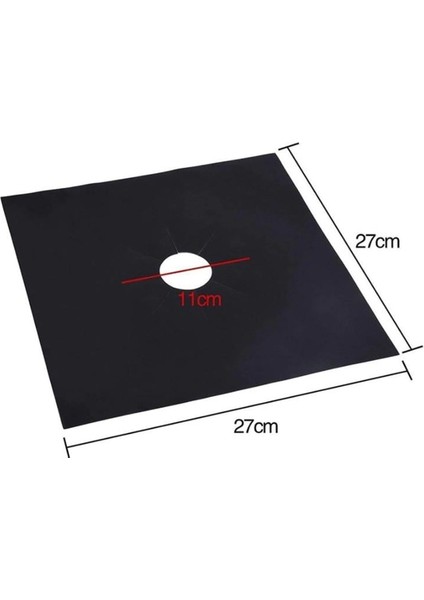 Ocak Koruyucu Folyo Yanmaz Yapışmaz 4'lü Set Siyah fırsatları