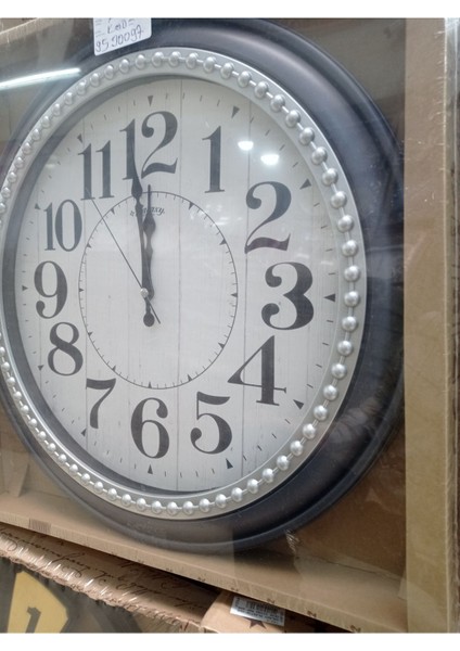 50 cm Siyah Retro Duvar Saati, Şık ve Zarif Tasarım fiyatları
