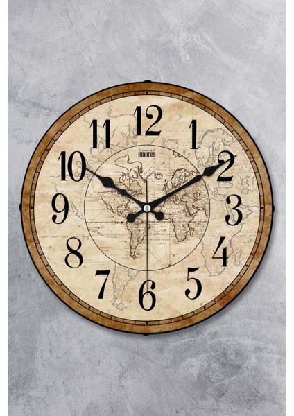 Şık 36 cm Bombe Cam Duvar Saati, Sessiz Mekanizma, Dekoratif Tasarım