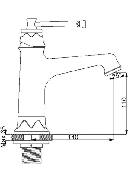 Pera Lavabo Bataryası - Parlak Bakır 961525 fiyatları